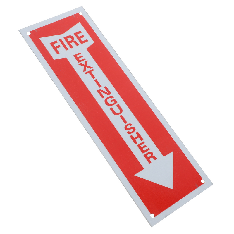 Señal de extintor de incendios para la oficina de fábrica, emblemas para exteriores, reflectantes, construcción de aleación de aluminio para interiores, letreros