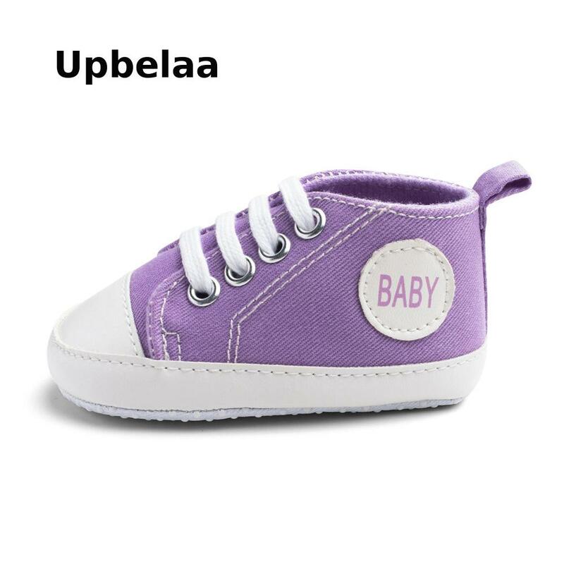 Новые Классические спортивные кроссовки из парусины для новорожденных мальчиков и девочек; Обувь для начинающих ходить; Нескользящая обув...