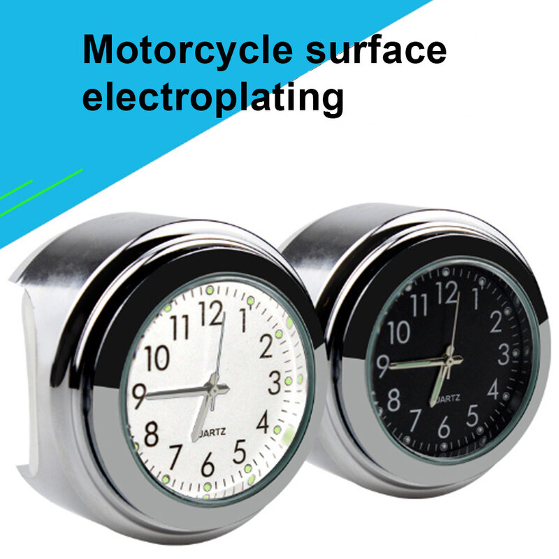 Motorbike Handlebar Clock Luminous Watch Mount Waterproof Dial Spare