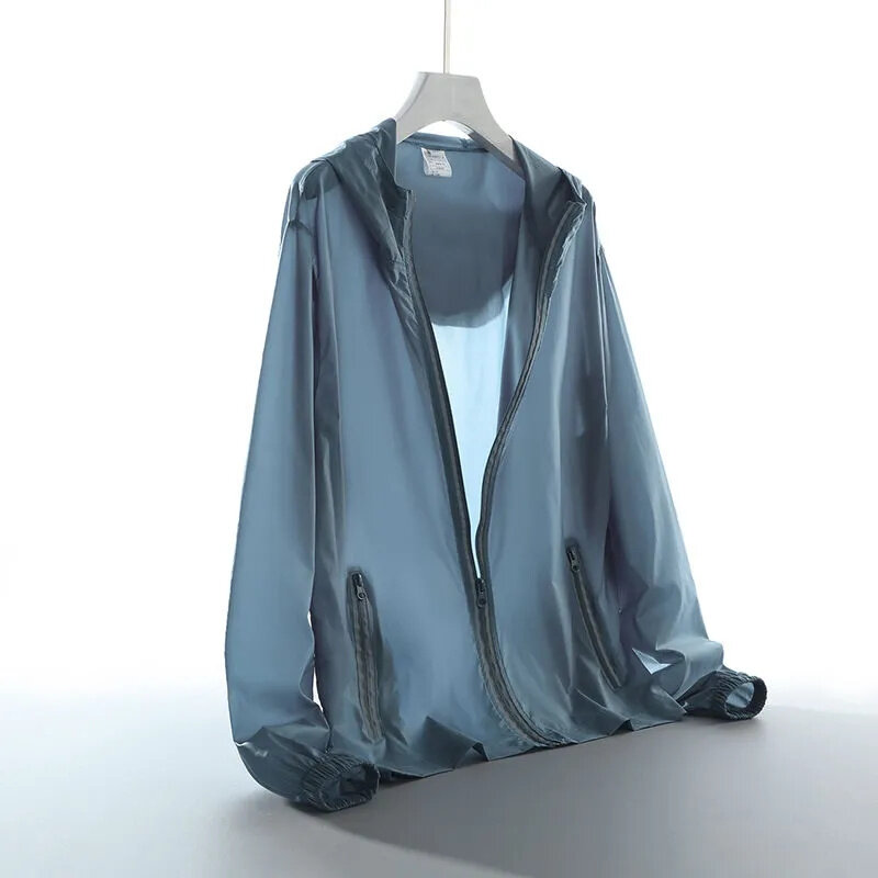Jaqueta protetor solar de seda e gelo feminina, roupa protetora solar, casaco feminino fino, no topo, tamanho grande 8XL, moda nova moda, 2021