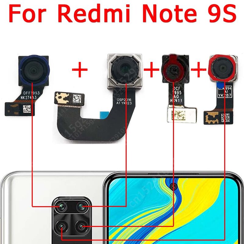 Задняя камера для Xiaomi Redmi Note 9 Pro 9S 9Pro Note9 основная ультраширокоугольная макро задняя камера модуль запасные части
