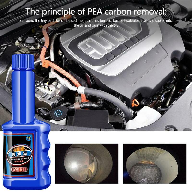 Limpiador de inyectores de combustible para coche, sistema aditivo de 60ML, mejora la eficiencia del rendimiento