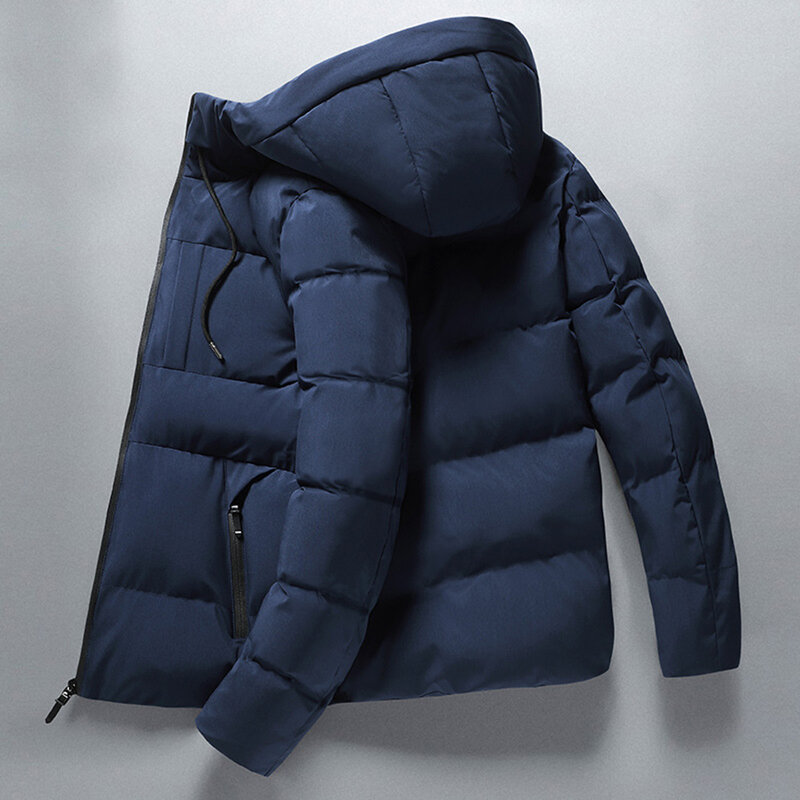 Мужская зимняя теплая Модная куртка с капюшоном и длинными рукавами, теплое пальто с карманами, повседневная куртка, доступны разные размеры, различные стили.