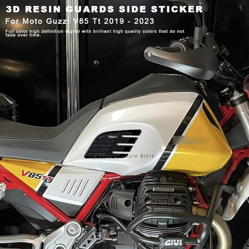 Per Moto Guzzi V85 Tt 2019 - 2023 adesivo protettivo impermeabile protezioni Moto adesivi laterali adesivo in resina epossidica 3D