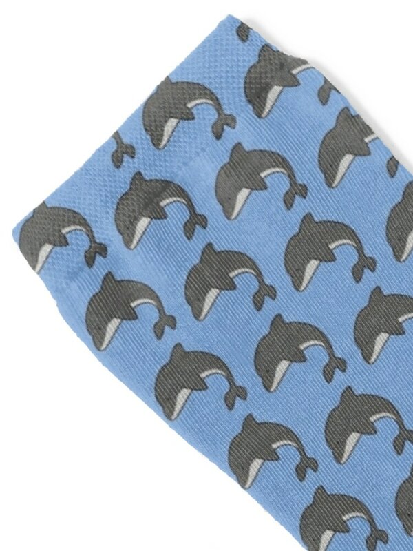 simple dolphin Socks Stockings man winter halloween Designer Man Socks Women's