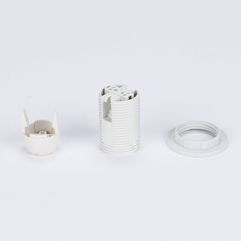 Preto e branco parafuso lâmpada titular, mesa chão, cabeça de luz LED, soquete, base do bulbo vela, desktop, E14, E27