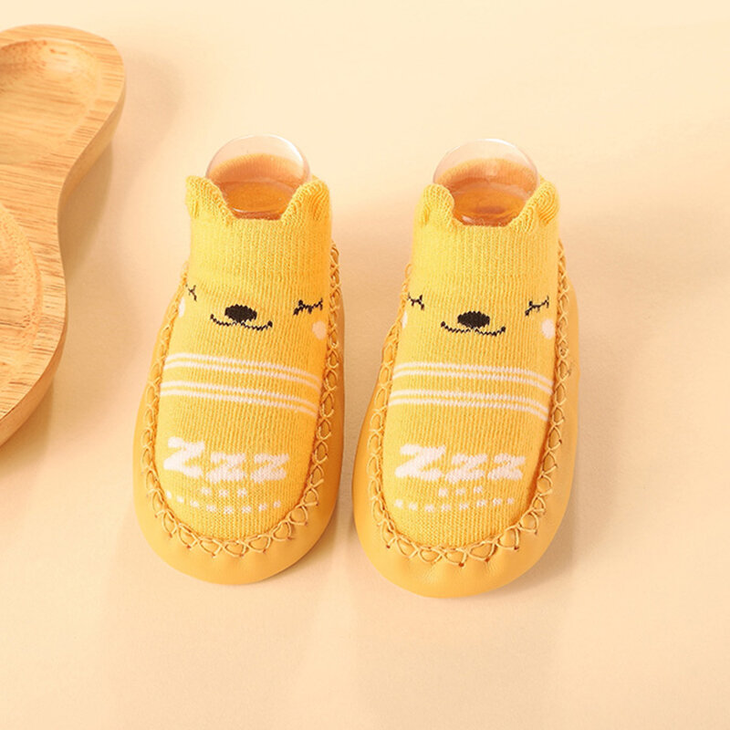 Sepatu Kaus Kaki Bayi Sepatu Anak Laki-laki Anak-anak Lucu Cocok Warna Balita Sneakers Lantai Anak Bersol Lembut Boneka Pejalan Kaki Pertama Anak Perempuan Balita
