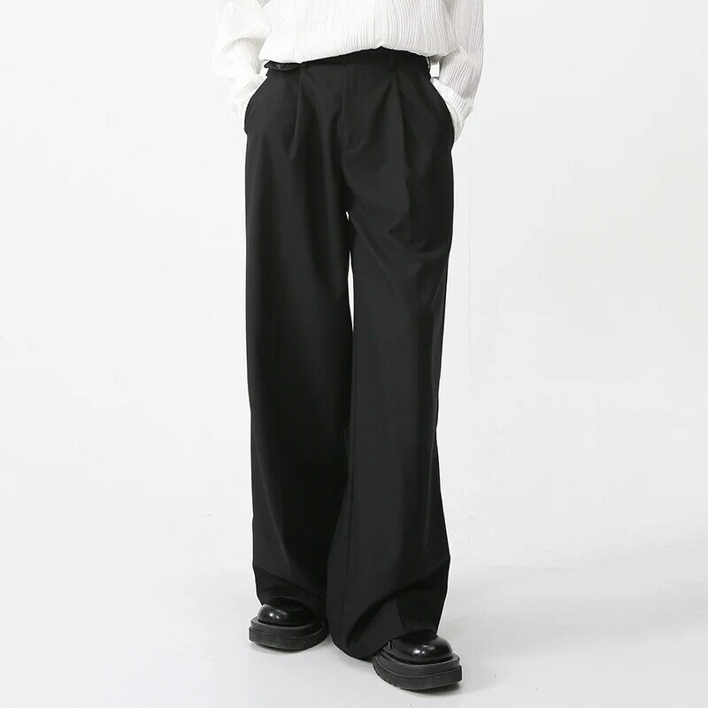 IEFB-Pantalones informales para hombre, ropa holgada, recta, moda coreana, Simple, Color sólido, 2023, novedad de primavera, 9A6959
