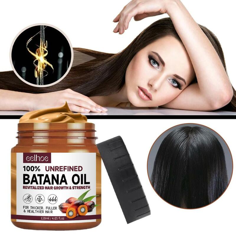 Aceite de Batana para un crecimiento del cabello más saludable, acondicionador más grueso y completo, reparación hidratante, tratamiento para el cuidado del cabello seco, 1-5 piezas, 120ml
