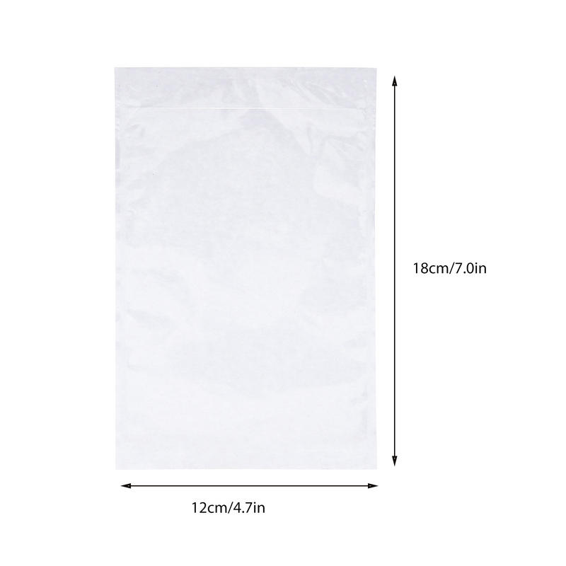 Bolsas adhesivas transparentes para etiquetas de envío, sobres para lista de embalaje, 100 piezas