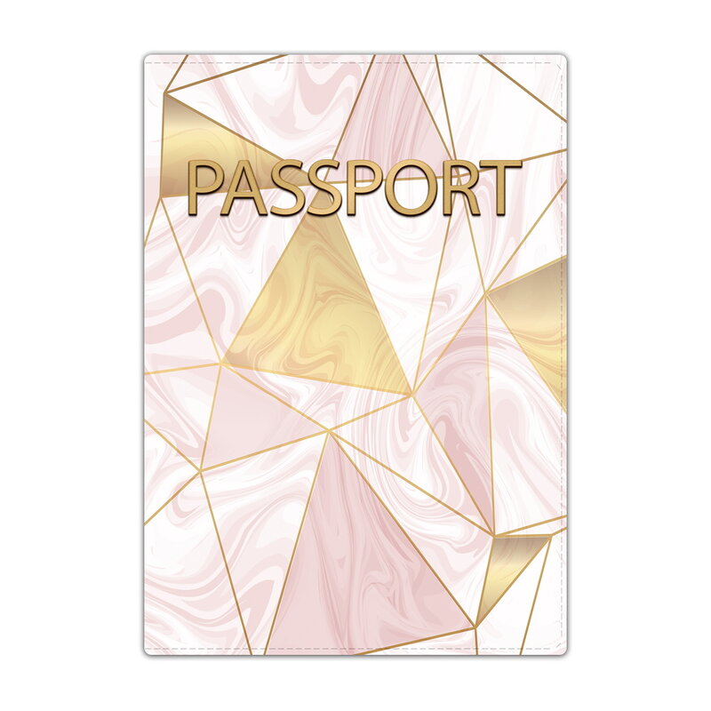 Passport Cover Travel Wallet Covers for Passports Shape Series ID Card Holder Fashion Wedding Gift Wallet Case Pu Leather