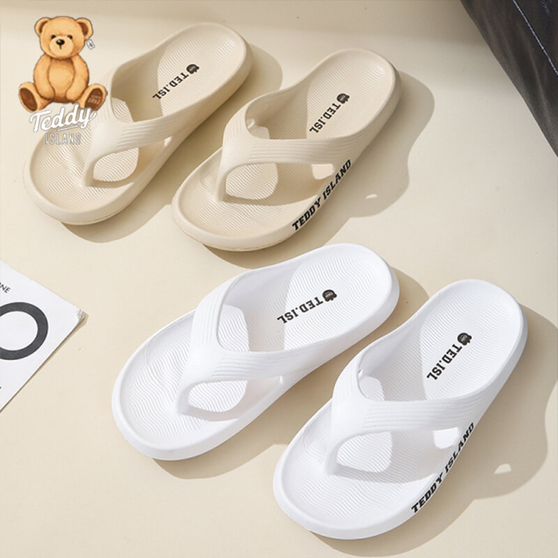 2024 Men Slipper Summer Beach Slides Bathroom Anti Slip Slipper EVA Soft Sandals Simplicity Ultra Light Letter Flip Flops