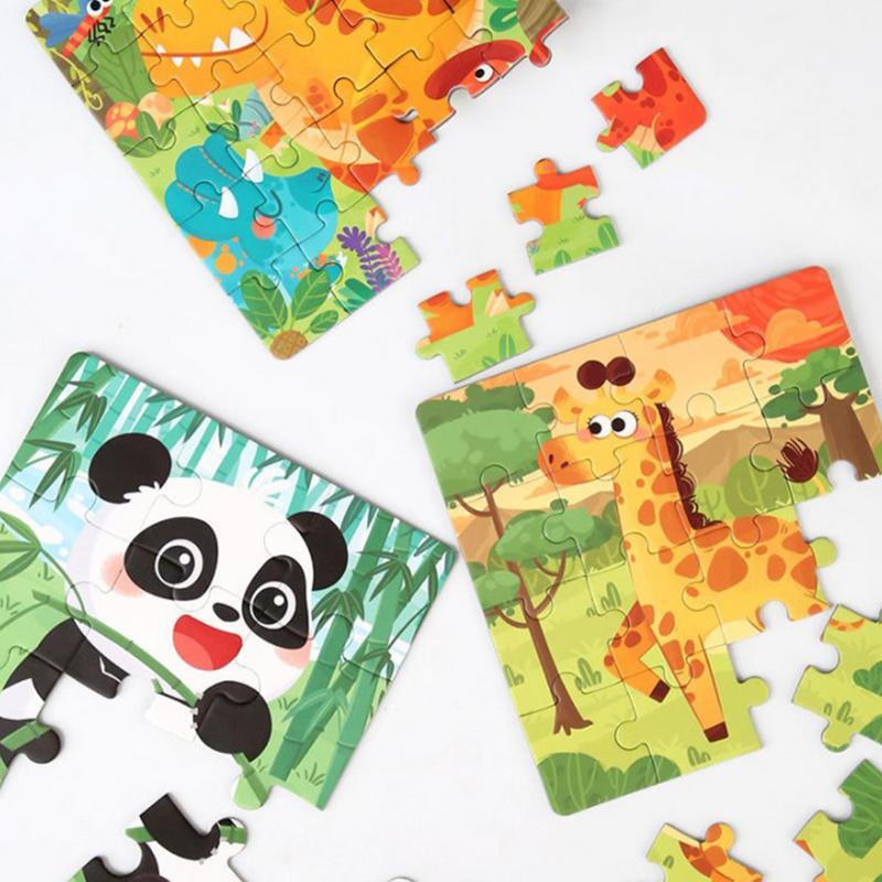 Montessori Magnet puzzles Puzzle Holz puzzle Montessori pädagogische Cartoon Tier Verkehr Tangram Puzzles für Kinder Vorschule