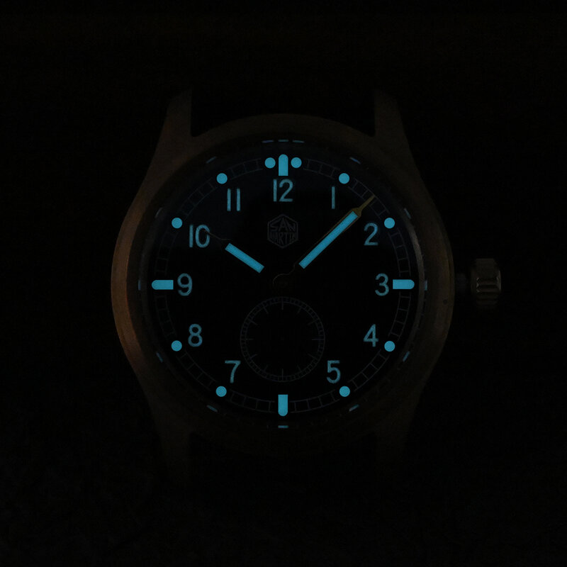 2022 San Martin Мужские кварцевые часы 37 мм Бронзовый пилот RONDA 6004 винтажные военные модные часы с кожаным ремешком 10 бар мужские часы