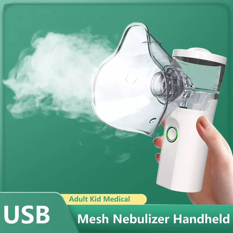 Nebulizzatore portatile all'aperto Silent Mesh Mini Kit di pronto soccorso atomizzatore portatile per inalatore per l'asma dispositivo di emergenza per il risparmio di adulti per bambini