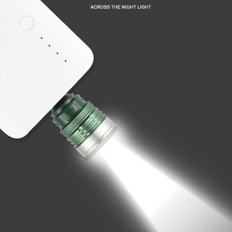 Lanterna LED Tática Recarregável USB 3 Modos Iluminação Lanterna Super Brilhante
