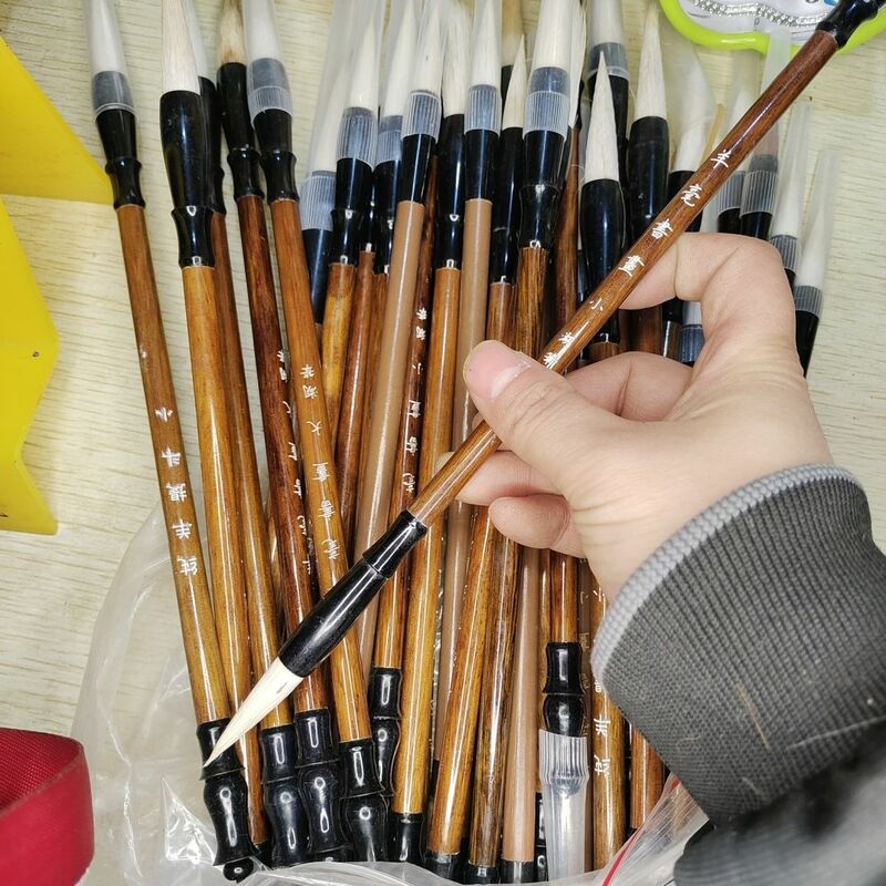10 шт./партия, кисти для рисования из бамбука