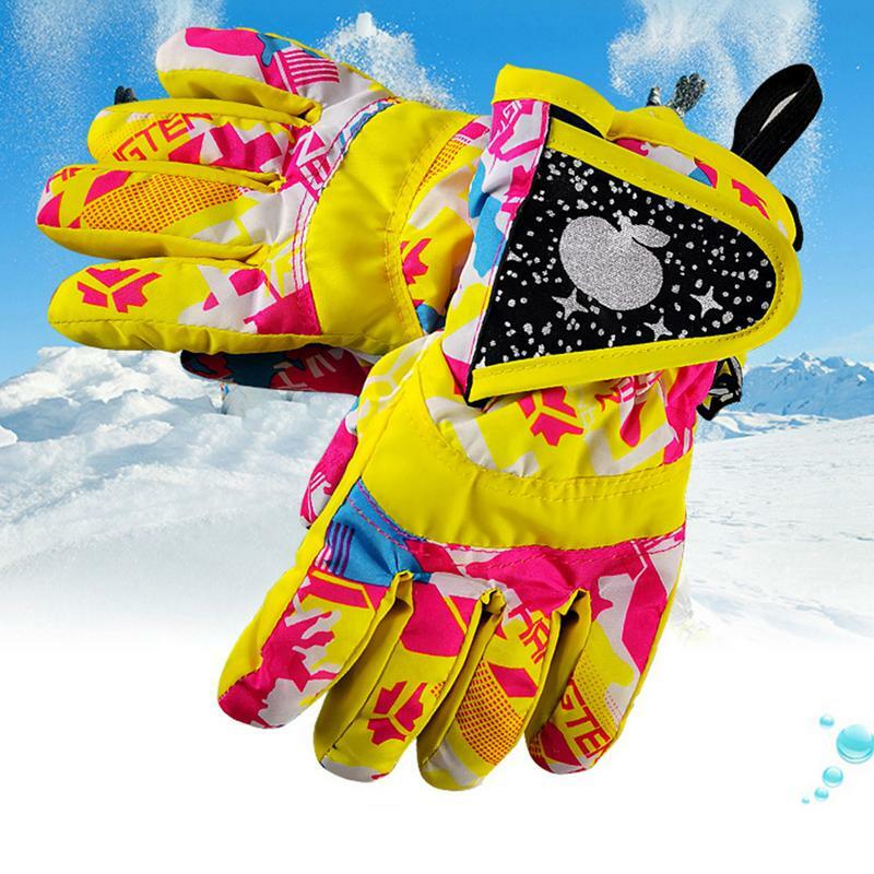 Winterhandschoenen Voor Kinderen Dikker Winterhandschoenen Kids Waterdichte Duurzame Sneeuwhandschoenen Verstelbare Sporthandschoenen Voor Meisjes Jongens