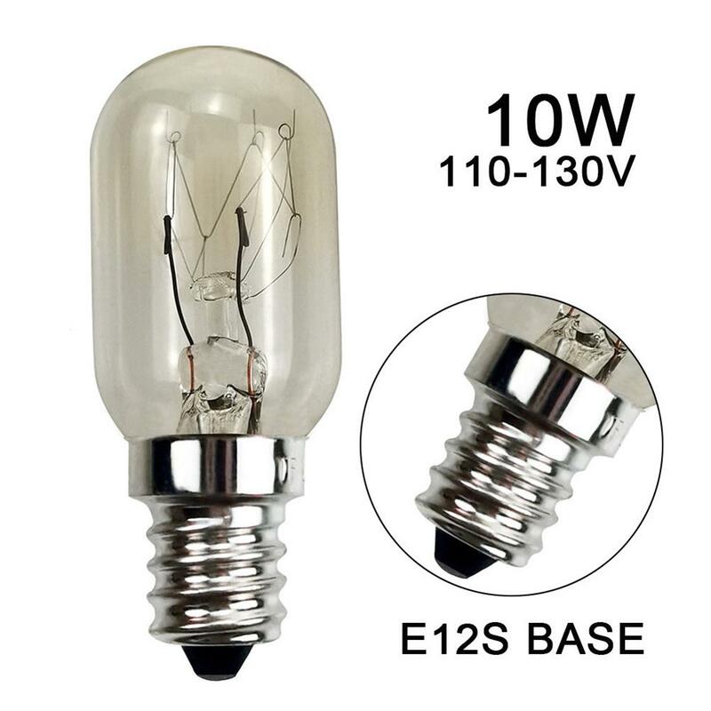 Bombilla LED superbrillante para refrigerador, lámpara de sal, filamento Edison, color blanco cálido, E12s, 110-130v, 10w, E12s