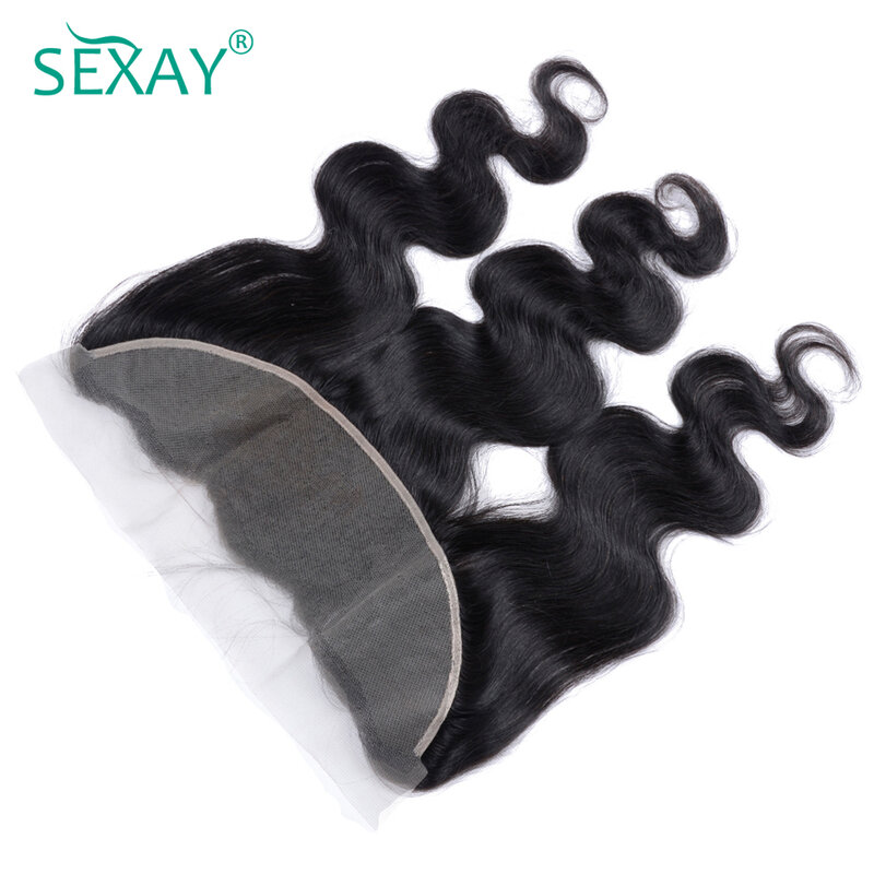 13x4 Body Wave Lace Frontal Pre Plucked 100% Brazilian Human Hair 22 HD Transparent Lace Closure Frontals Only For Black Women