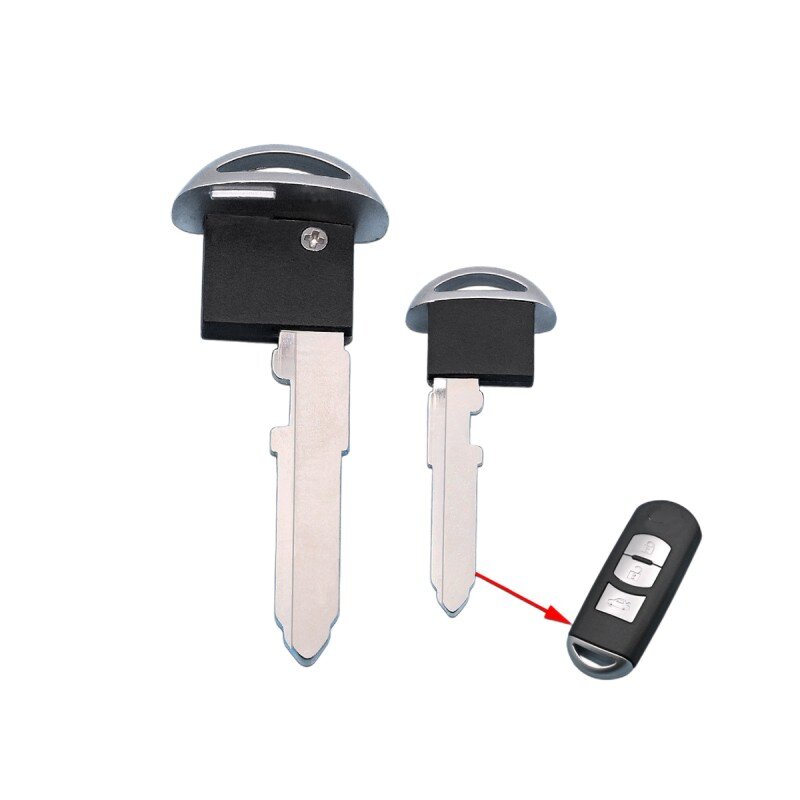 Keychannel 5/10 pçs uncut lâmina chave do carro inteligente para mazda m3 m6 cimeira cx3/5/9 raptor cartão inteligente de emergência chave inserção lâmina maz24