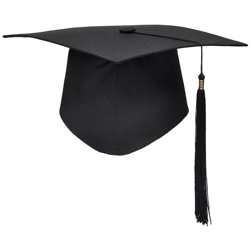 Chapeau de remise des diplômes pour adultes, casquettes de célibataire noires pour étudiants, décorations de fête de remise des diplômes, félicitations, 2023, N6W9