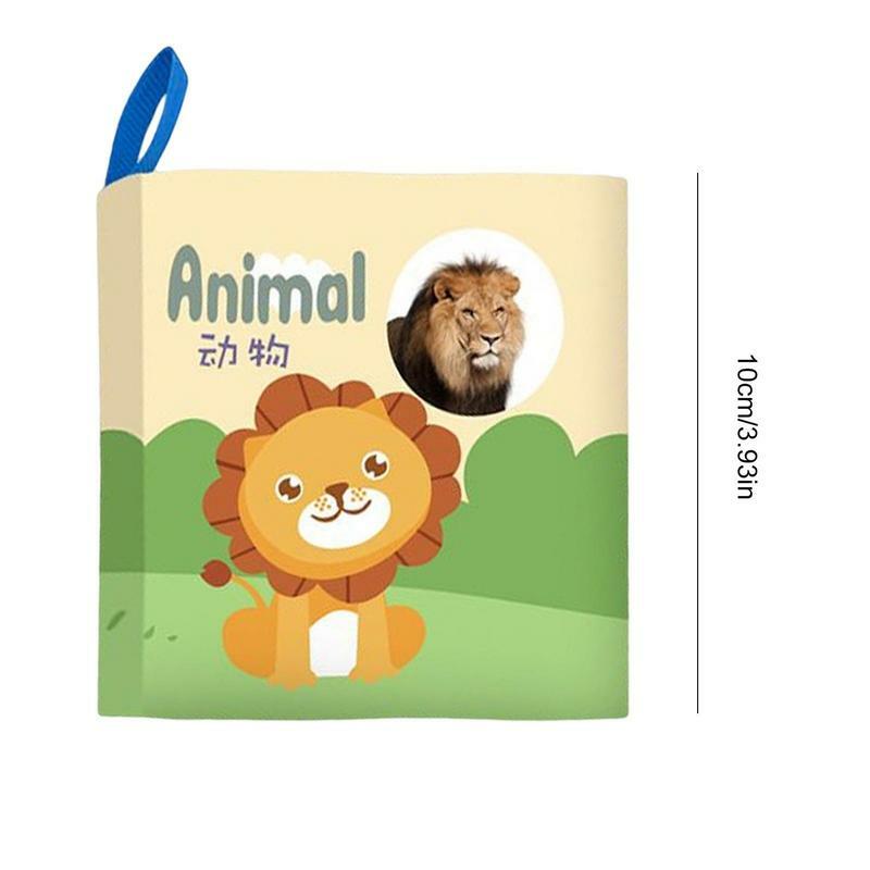 Libro sensorial de tela lavable para bebés, suave, sensación táctil, juguetes interactivos para bebés, libro de baño educativo temprano
