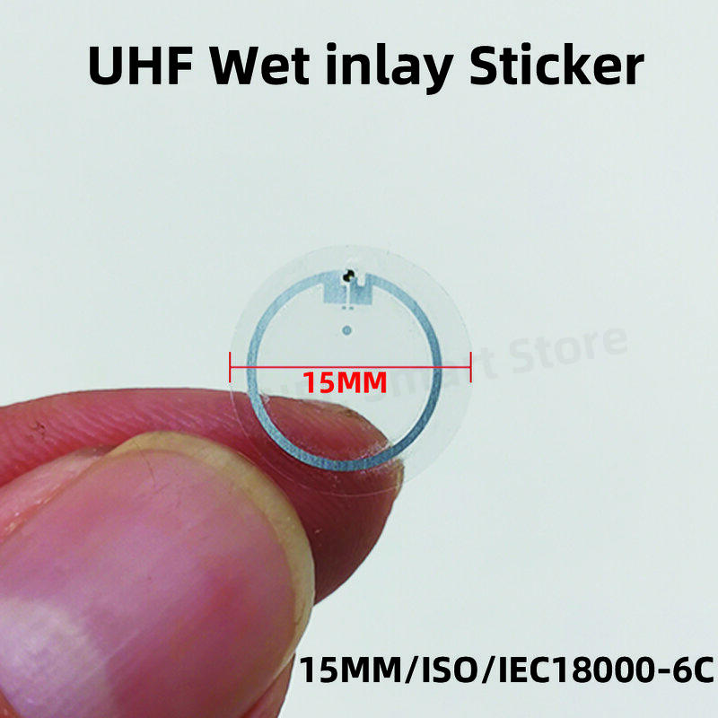 15mm RFID UHF tags Langstrecken aufkleber nass inlay 860-960mhz alien hec epc global gen2 ISO18000-6C 15mm rfid uhf 915m label