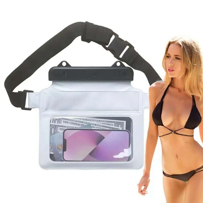 Waterproof Waist Pack Adjustable Waterproof Belt Bag Waterproof Waist Bag Keep Valuables Safe For Swimming Kayaking Snorkeling
