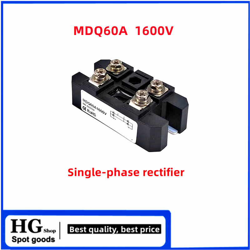 Rectificador monofásico de MDQ60-16, módulo rectificador de puente M340, MDQ40A, 60A, 600V, 800V, 1000V, 1200V, 1400V, 1600V, 1800V, 2000V, 2500V