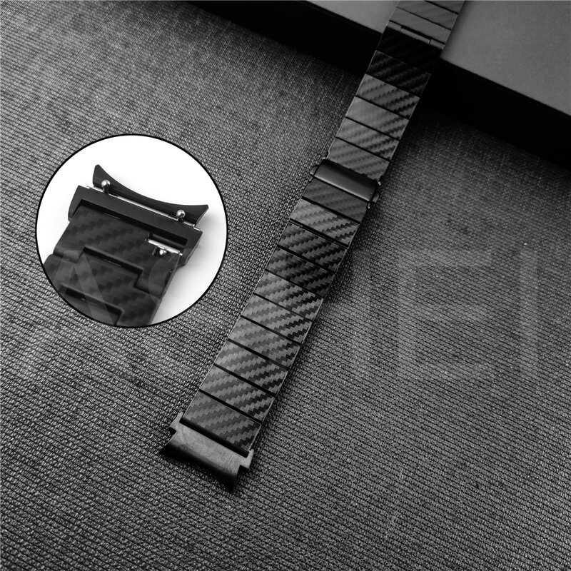 Браслет из углеродного волокна для Samsung Galaxy Watch 4 6 Classic, легкий ремешок для Galaxy Watch 4 40 мм 44 мм, 47 мм 43 42 мм 46 мм