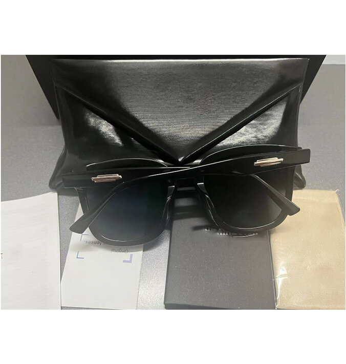 GM-gafas de sol cuadradas para hombre y mujer, lentes de sol cuadradas de lujo, Estilo Vintage, a la moda, con protección UV400