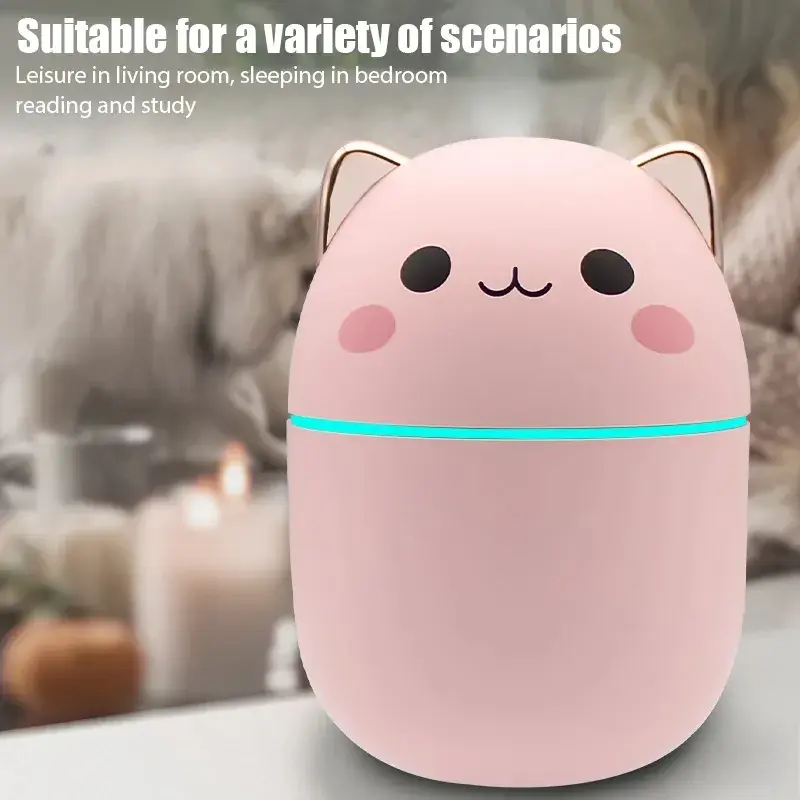 Mini Cute Air Humidifier Essential Oil Humidificadores Home Bedroom Aroma Diffuser Purifier perfume Cool Mist Maker umidificador