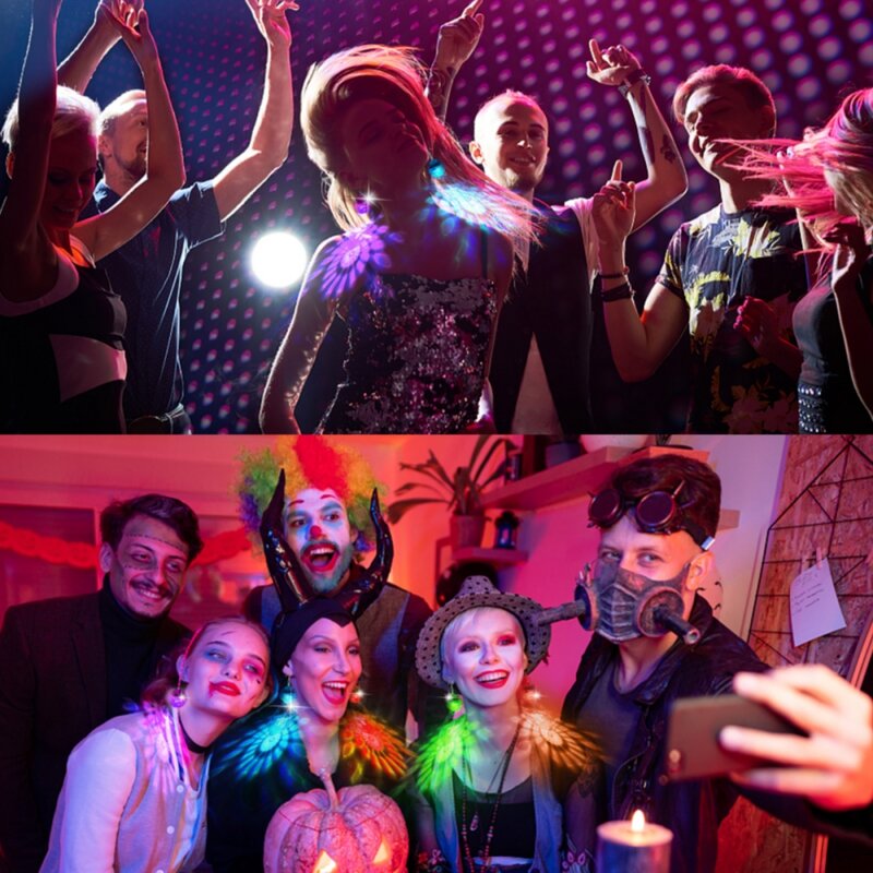 Kolczyki LED kula dyskotekowa z kolorowe światła zabawnym kolczykiem dla kobiet neonowe kolczyki śmieszne lampki nocne na imprezę klubową upominki świąteczne