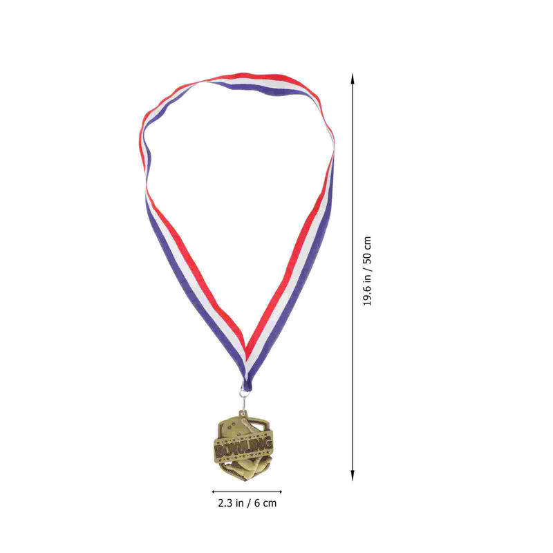 Bowling Competition Award Medal, Confrontal Sports Meeting Medal, Round Medal