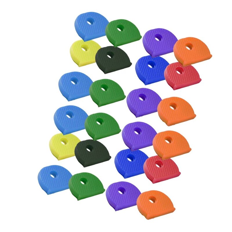 12 Stück PVC-Schlüssel kappen Flexible Schlüssel abdeckungen Farbige Schlüssel kennung kappen für Haustür schlüssel Autos chl üssel (zufällige Farbe)