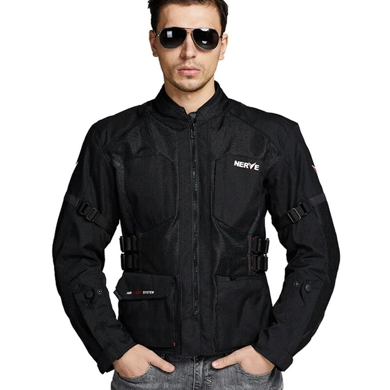 Jaqueta de malha masculina para motocicletas, terno locomotivo casual, prevenção de quedas, roupas de ciclismo respirável