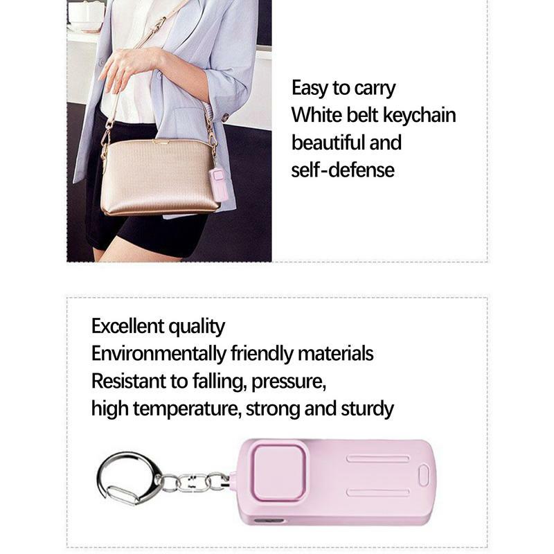 Personal Alarms For Women Waterproof Personal Alarm Personal Alarms For Women Safety Alarm Portable Keychain USB Rechargeable