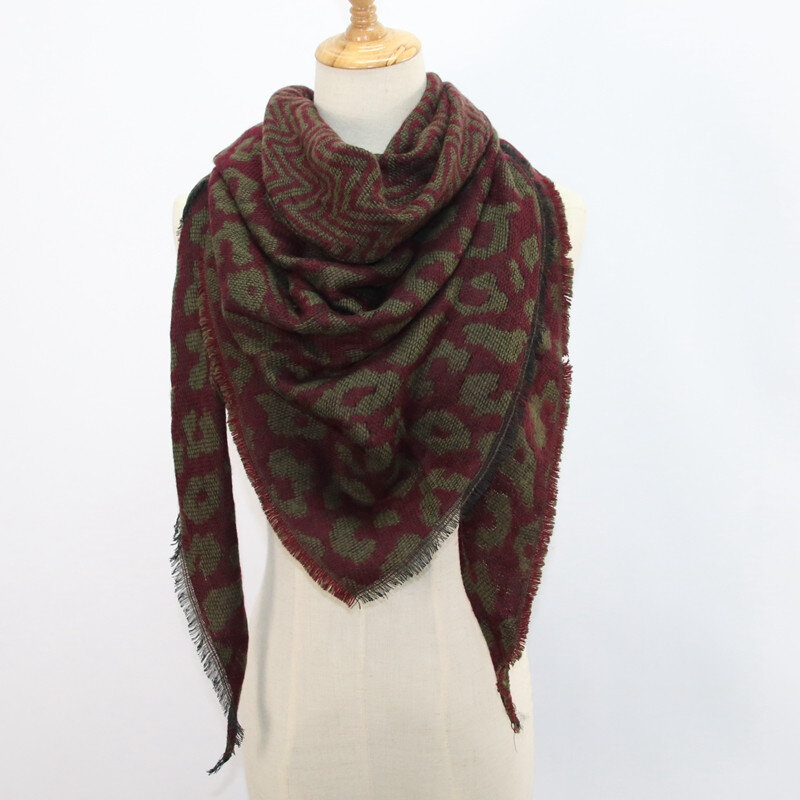 Дизайнерские плотные шали из пашмины с принтом, теплое зимнее одеяло, кашемировый шарф для женщин, женские пончо