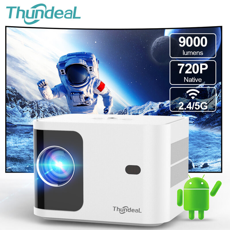ThundeaL HD Mini Projector TD91 for Full HD 1080P 4K Video 5G WIFI Android Portable Projector TD91W Home Theater Cinema Beamer