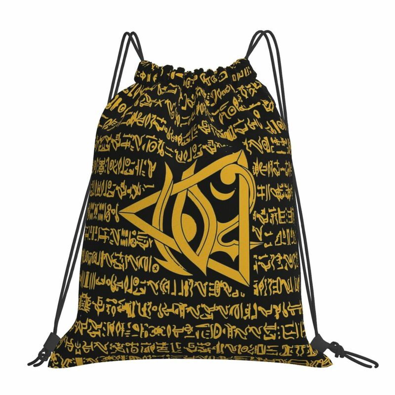 Eye Of Horus V-Viking Age Cool Print Drawstring Bags Men Women Storage Backpack Teenager Travel Bag Multi-function Pocket