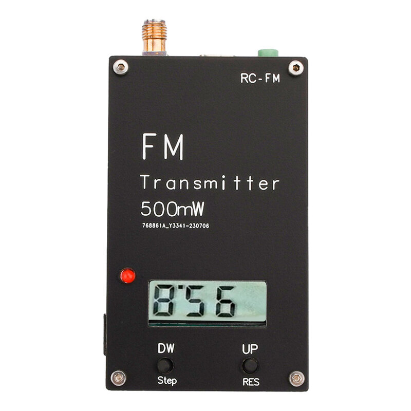 2000M 0.5W FM Transmitter Frequency LED display Stereo Digital 76-108MHz for DSP Radio broadcast Campus Radio Station Receiver