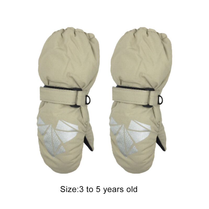 1 para rękawiczek dziecięcych zimowych wodoodpornych ciepłych sprzęt sportowy upominków dla dzieci elastyczna konstrukcja zajęcia na świeżym powietrzu zimowa niebieska