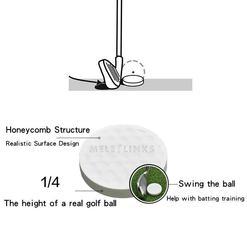 Golf Flat Ball Swing Practice Ball Golf Swing correzione forniture per allenamento ausiliario palla da allenamento per altalena interna ed esterna