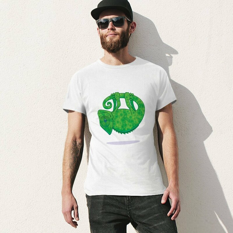 Magische Kameleon T-Shirt Sportfans Voor Een Jongen Tees Oversized Heren Grafische T-Shirts Groot En Lang