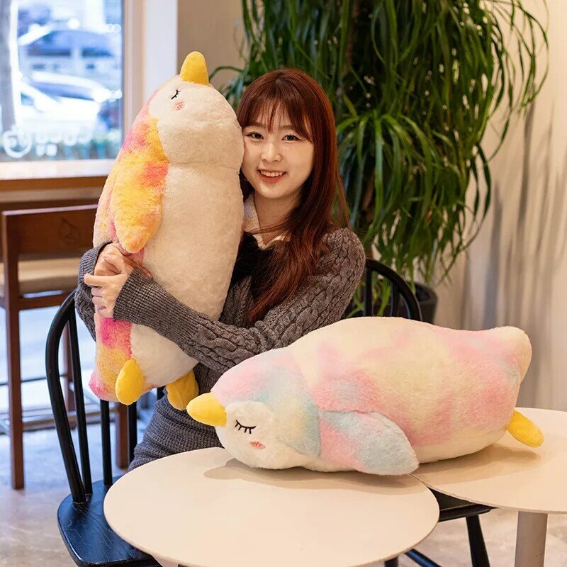 1pc 50/70cm Cute Colorful Penguin Stuffed Animal Kawaii Room Decoration Birthday Gift For Children