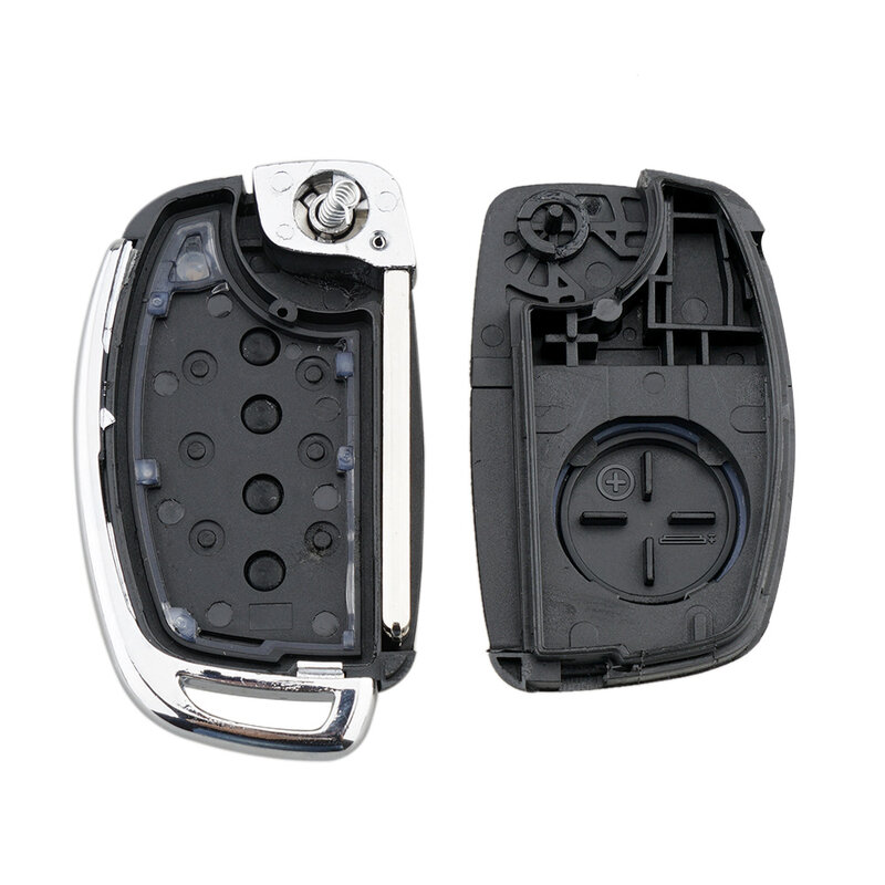 Casing kunci jarak jauh mobil 4 tombol, suku cadang pengganti casing otomatis cocok untuk Hyundai / Santa-/ Fe Sonata-/ Tucson- Accent I30 / I40