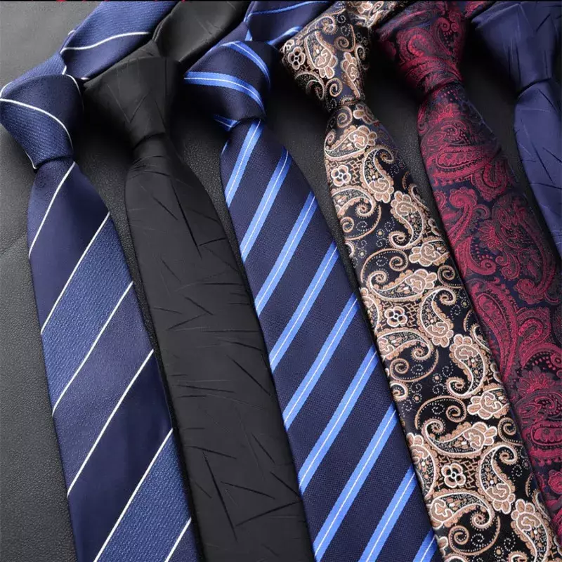 Men Tie 6CM New Floral Ties Groom Necktie For Wedding Party Boys Girls Neck Tie Striped Necktie For Men Women Neck Wear Gravatas