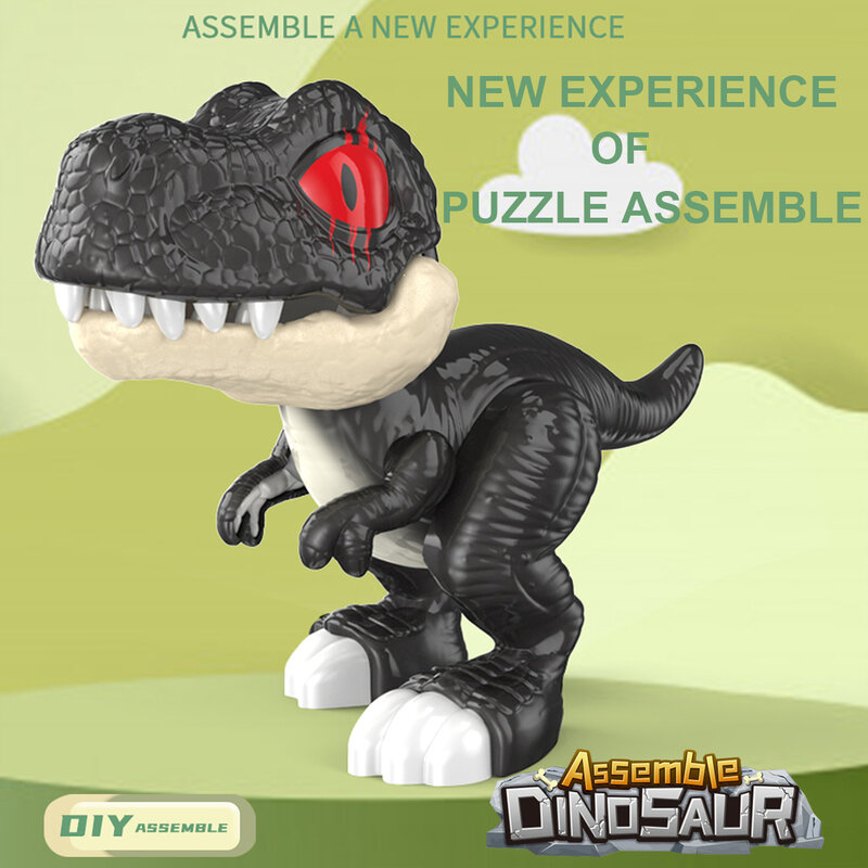 Seton-Modèle de jouet dinosaure réaliste, modules d'assemblage de bricolage, adapté comme cadeau d'anniversaire ou de vacances pour garçons et filles