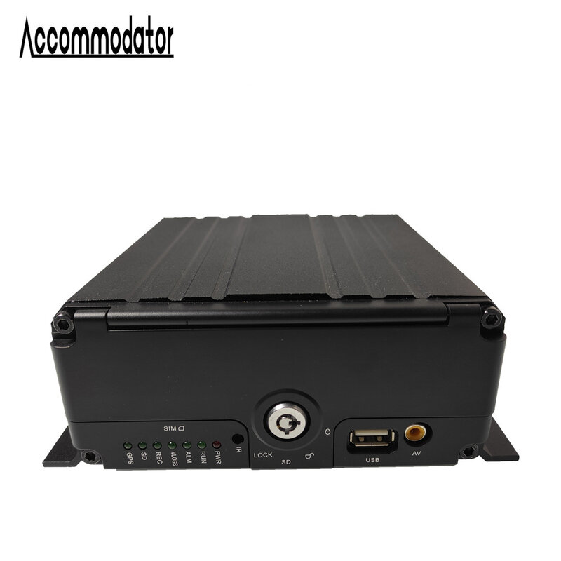 하드 디스크 SD 카드 사이클 녹화 3G GPS 원격 비디오 4 채널 모니터링 와이드 전압 DC8V-36V 모바일 DVR 크레인 수확기
